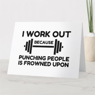 I Work Out Dankeskarte