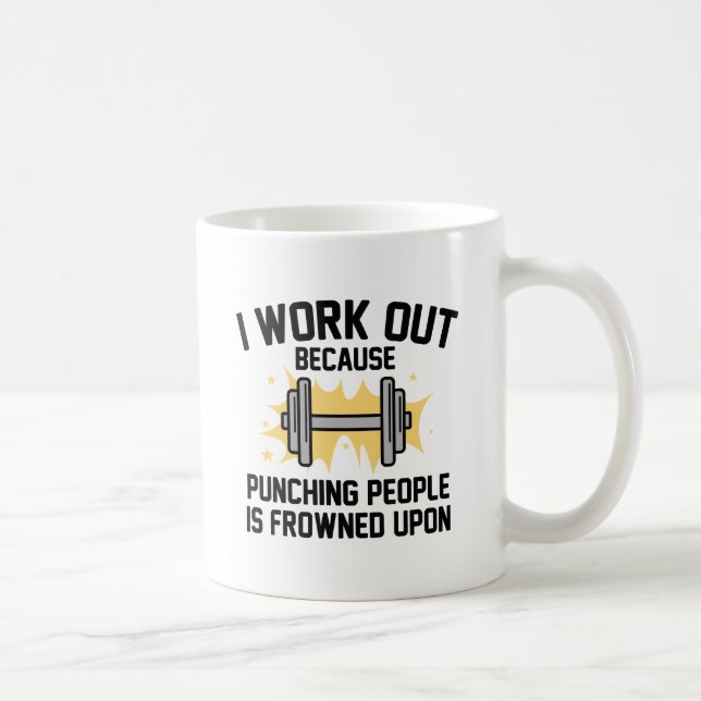I Work Out Kaffeetasse (Rechts)