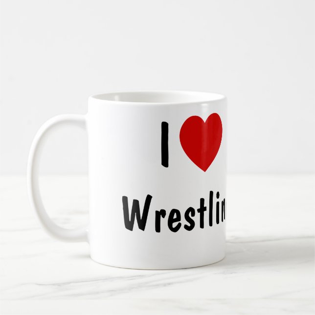 I Wrestling Liebe Kaffeetasse (Links)