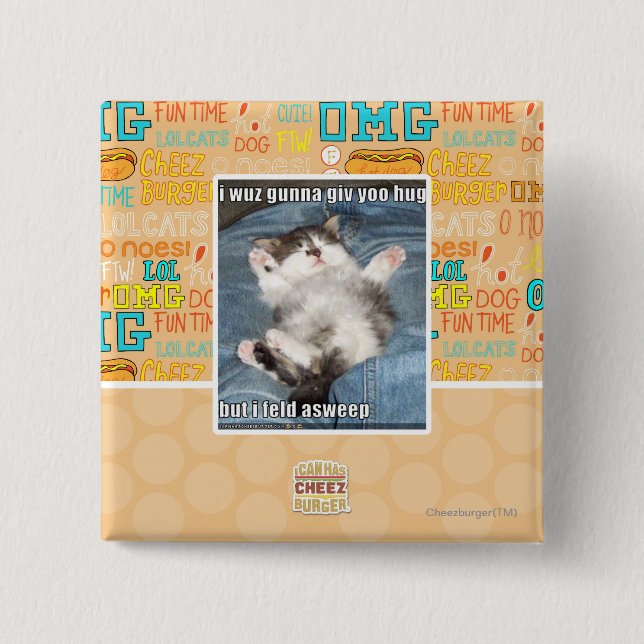 I wue gunna giv yoo hug button (Vorderseite)