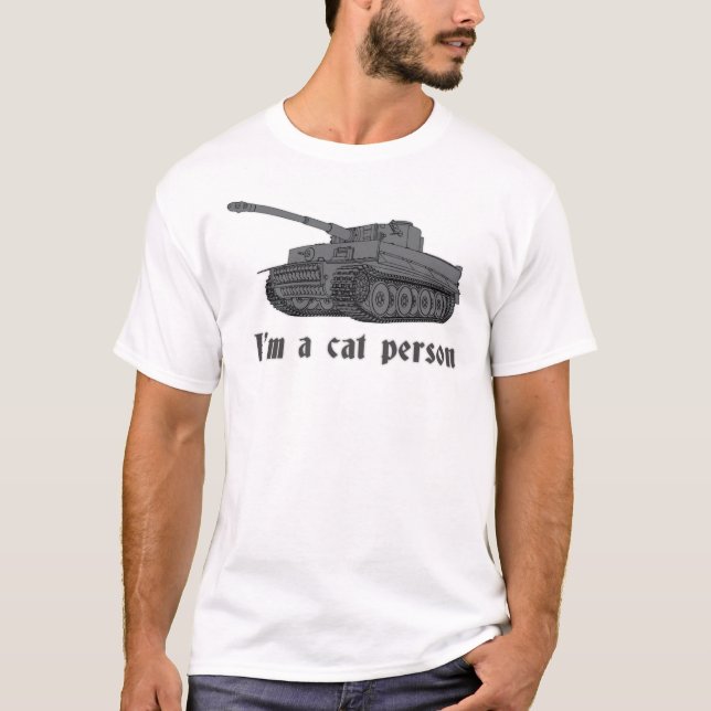 I&x27; m a Cat Person - WW2 Tiger Tank Sticker (Vorderseite)