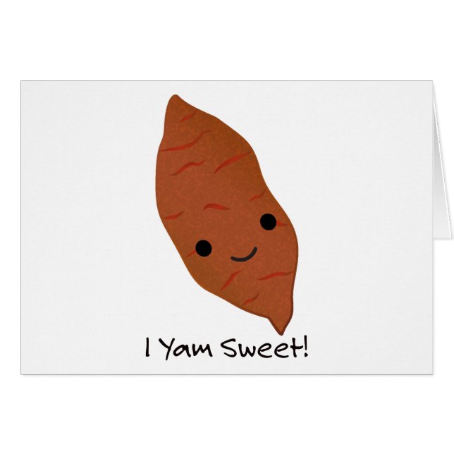 I Yam Sweet Niedlich kawaii Sweet Potato (Vorderseite (Horizontal))