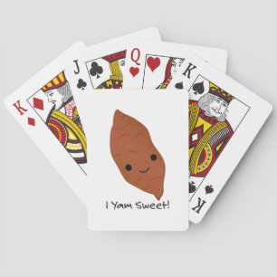 I Yam Sweet Niedlich kawaii Sweet Potato Spielkarten