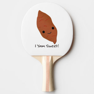 I Yam Sweet Niedlich kawaii Sweet Potato Tischtennis Schläger