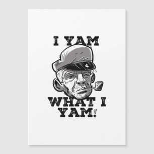 I Yam Was ich Yam Classic Meme Design Magnetkarte