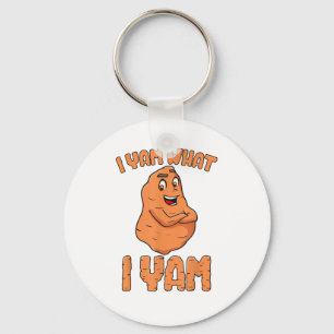 I Yam Was ich Yam Sweet Potato Funny Erntedank Schlüsselanhänger
