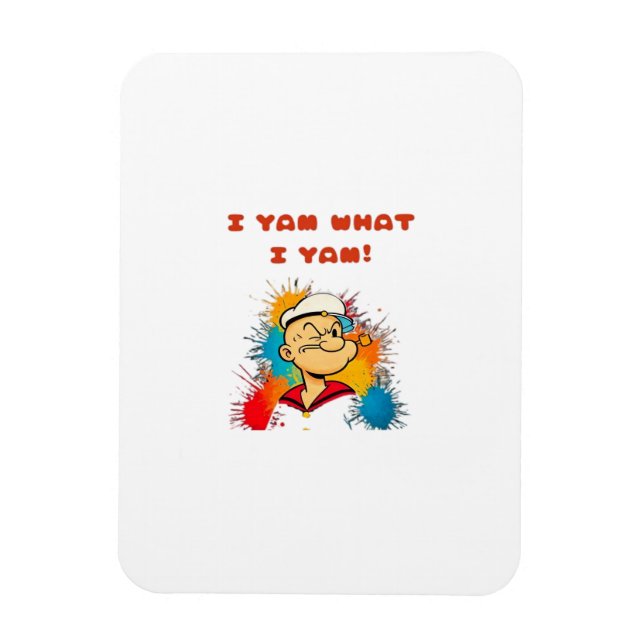 I Yam What I Yam Classic Sloth Trendy Magnet (Vertikal)