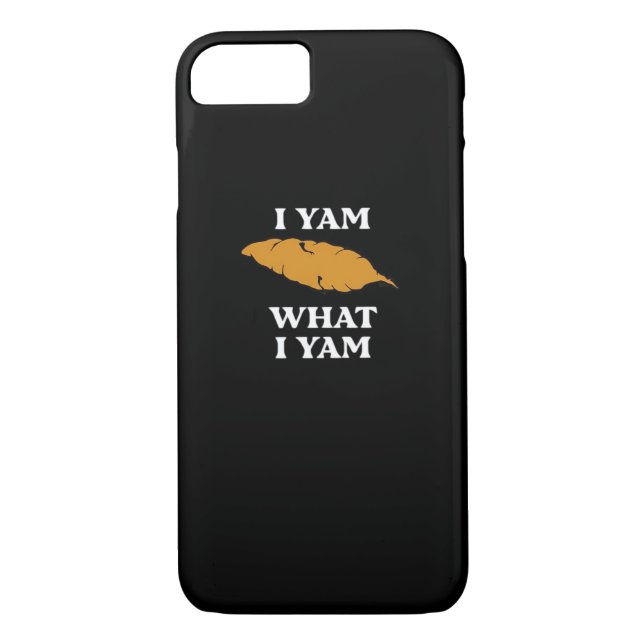 I Yam What I Yam - Funny Potato Sarcasm Pub Case-Mate iPhone Hülle (Rückseite)