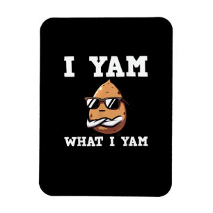 I Yam What I Yam Humour V-Neck Magnet