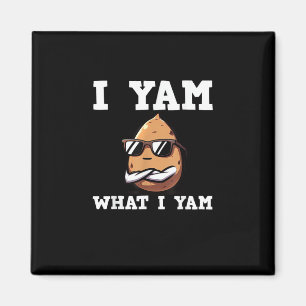 I Yam What I Yam Humour V-Neck Magnet