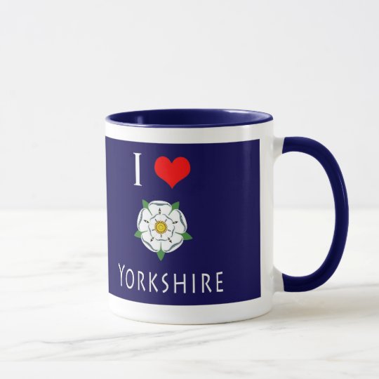 I Yorkshire-Tasse der Liebe-(Herz) Tasse