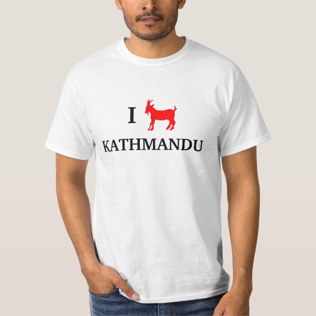 I Ziege Kathmandu T-Shirt (Vorderseite)