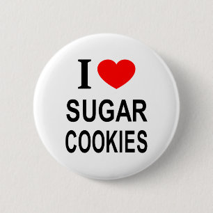 I ❤️ ZUCKERCOOKIES I LIEBE ZUCKERCOOKIES I HERART  BUTTON