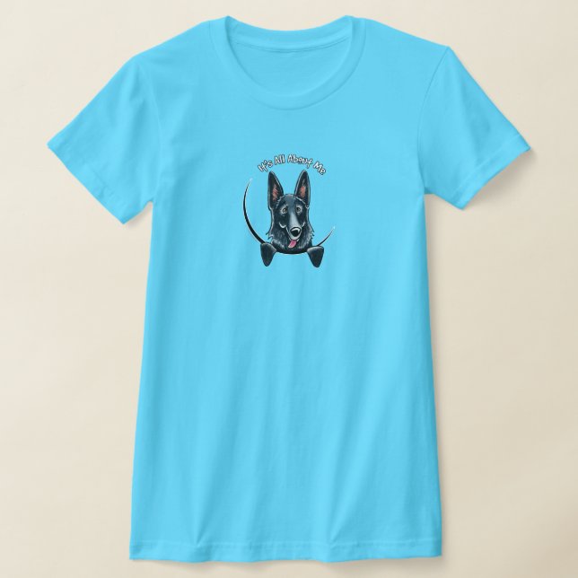 IAAM-Logo der Schwarzen Deutschen Schäferhütte T-Shirt (Ablage )