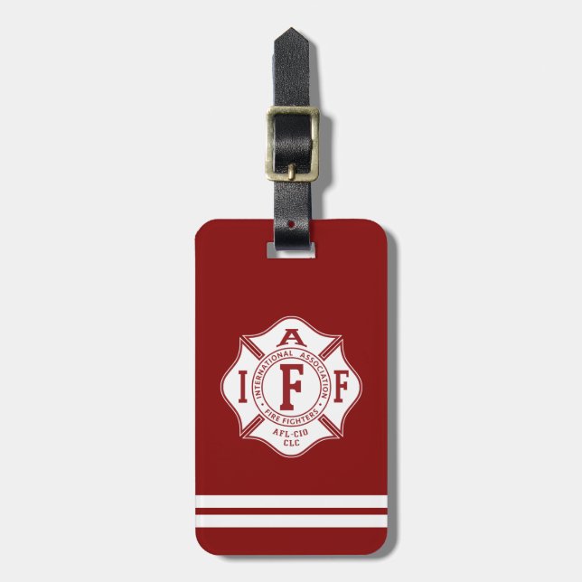 IAFF / Feuerwehrmann Malta Cross Luggage Tag Gepäckanhänger (Vorderseite vertikal)