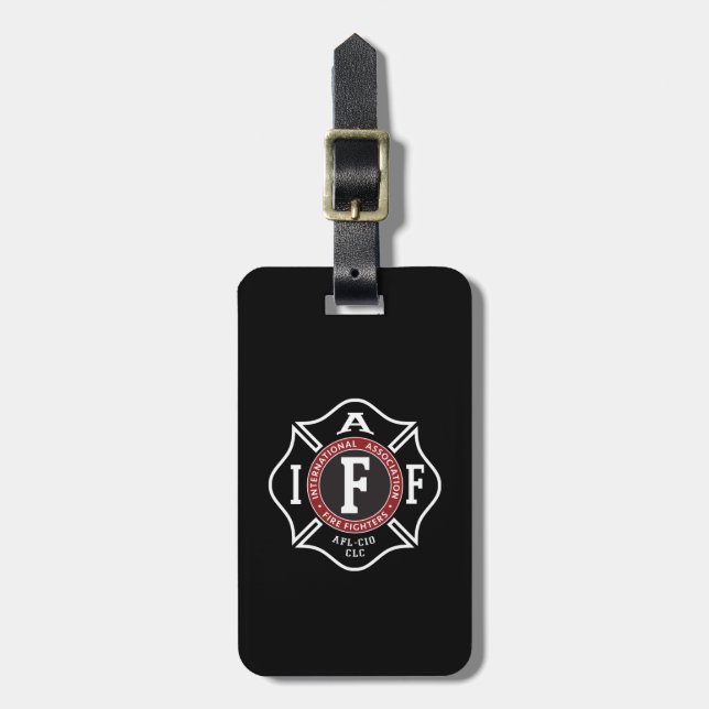 IAFF / Feuerwehrmann Malta Cross Luggage Tag Gepäckanhänger (Vorderseite vertikal)