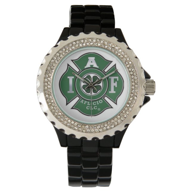 IAFF Irisch - Kleeblatt Watch Armbanduhr (Vorderseite)