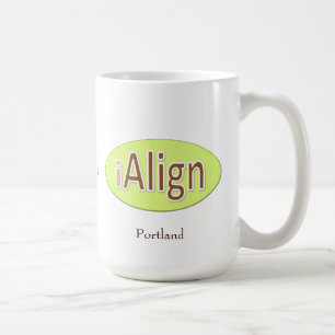 iAlign + Ihre Stadt + Ihr Name Kaffeetasse