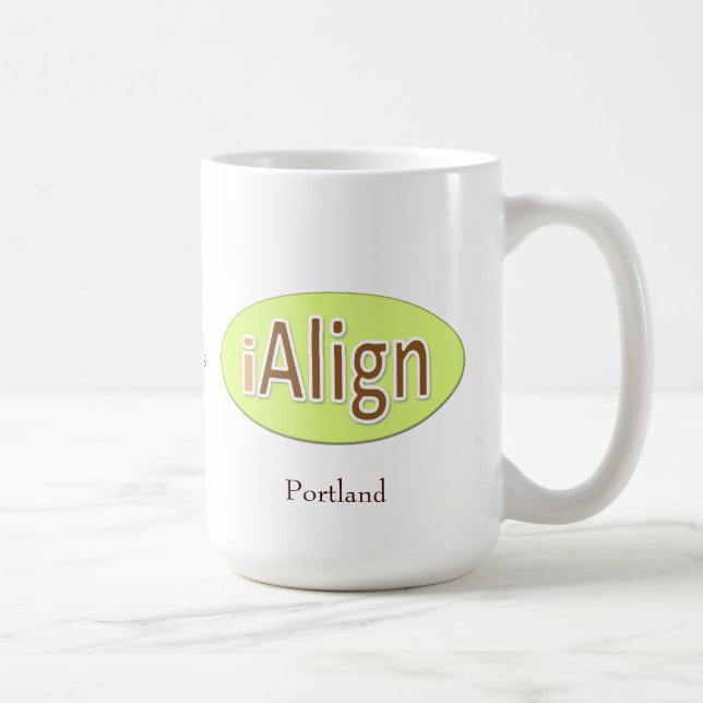 iAlign + Ihre Stadt + Ihr Name Kaffeetasse (Rechts)