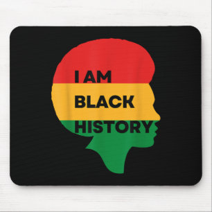 Iam Black History, Black History Month , Stolz auf Mousepad