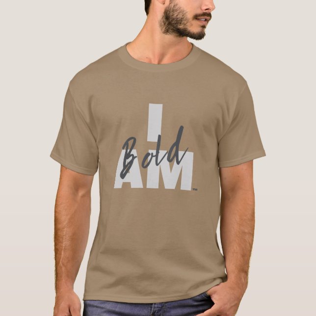 IAM Bold Unisex T - Shirt (dunkle Farben) (Vorderseite)