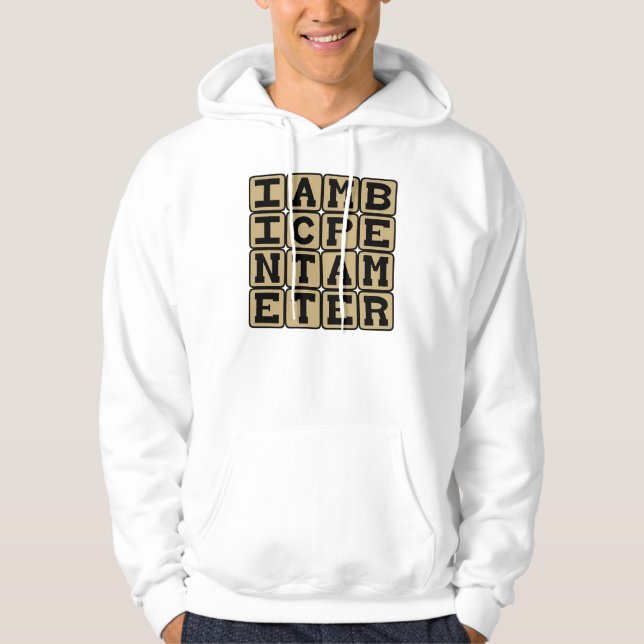 Iambic Pentameter, Sonnet-Schema Hoodie (Vorderseite)