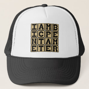 Iambic Pentameter, Sonnet-Schema Truckerkappe