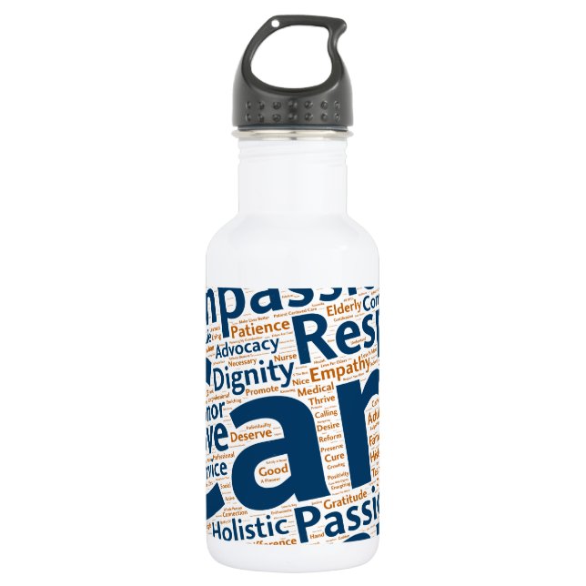 #IAmGeriatrics Edelstahl-Wasser-Flasche Trinkflasche (Vorderseite)