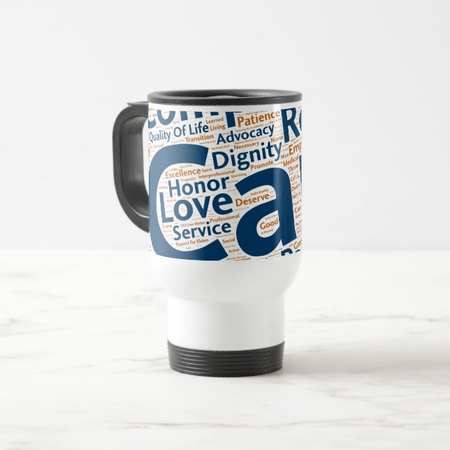 #IAmGeriatrics Reise-Tasse Reisebecher (Vorderseite Links)