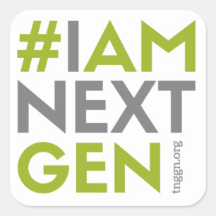 #IAMNEXTGEN 3"x3"Square Sticker