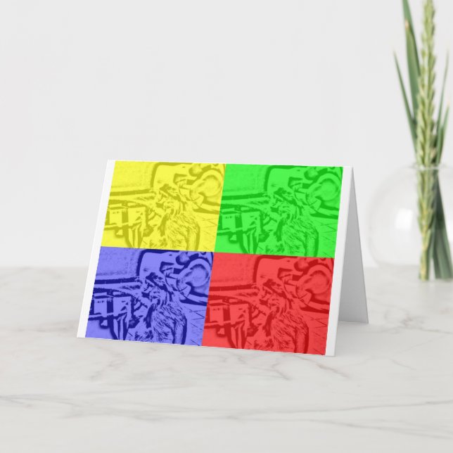 Ian-Affe-Geburtstags-Karte Karte (Vorderseite)