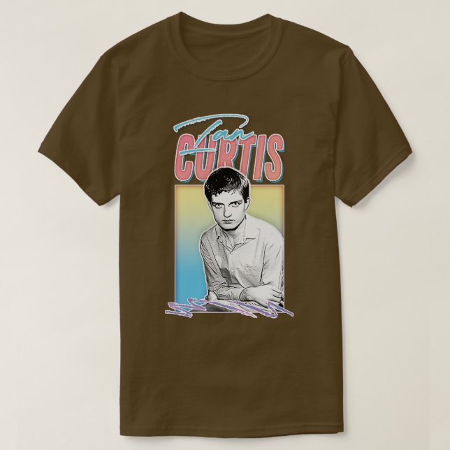 Ian Curtis ästhetisches Design T-Shirt (Design vorne)