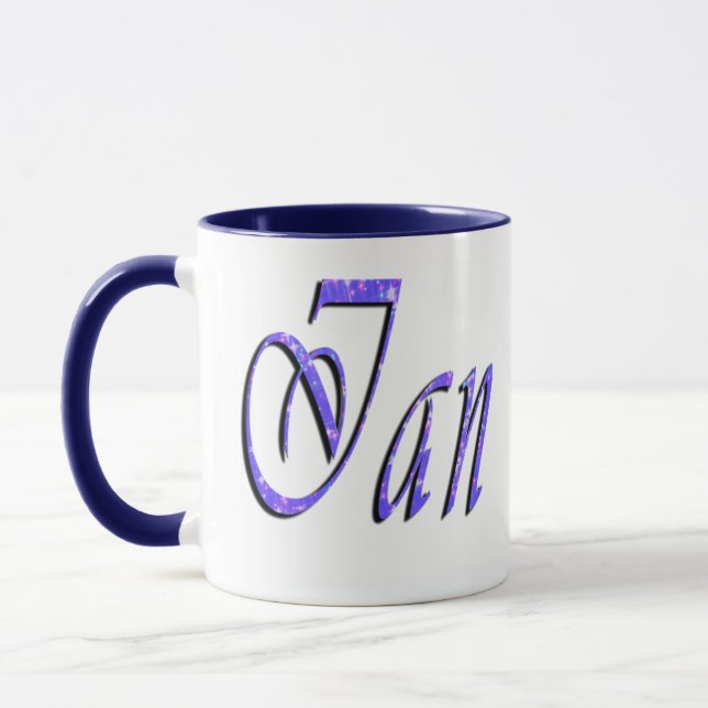 Ian, Name, Logo, Blue Ringer Combo Coffee Mug Tasse (Links)