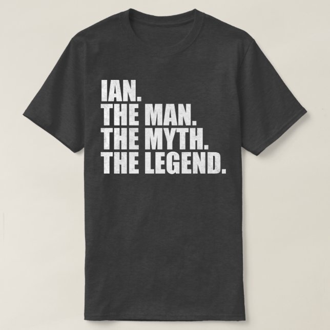 IanIan Name Ian Vorname T-Shirt (Design vorne)