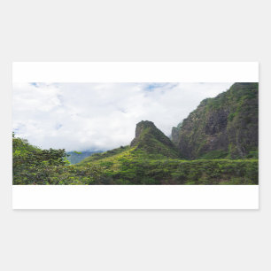 iao nadel Staat Denkmal in maui hawaii Rechteckiger Aufkleber