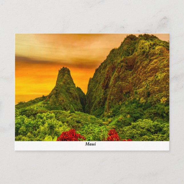 Iao Valley Staat Park Postcard Postkarte (Vorderseite)