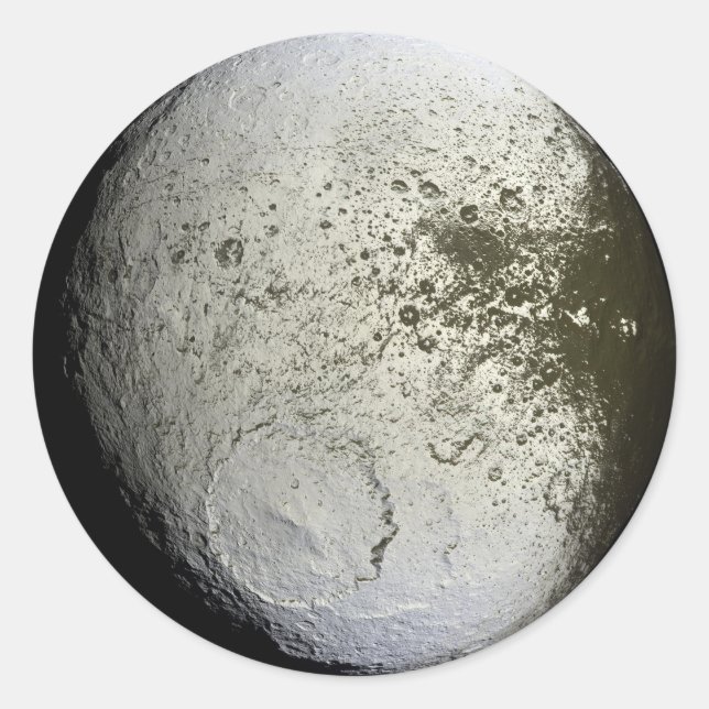 Iapetus Runder Aufkleber (Vorderseite)