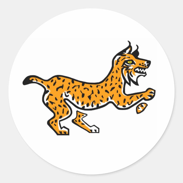 Iberischer LYNX - Gefährdete Tiere - Natur - Runder Aufkleber (Vorderseite)