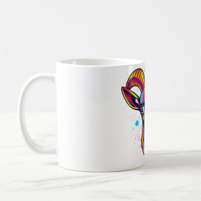 Ibex Spirit: Mountain Goggles Abstrakt Kaffeetasse (Links)