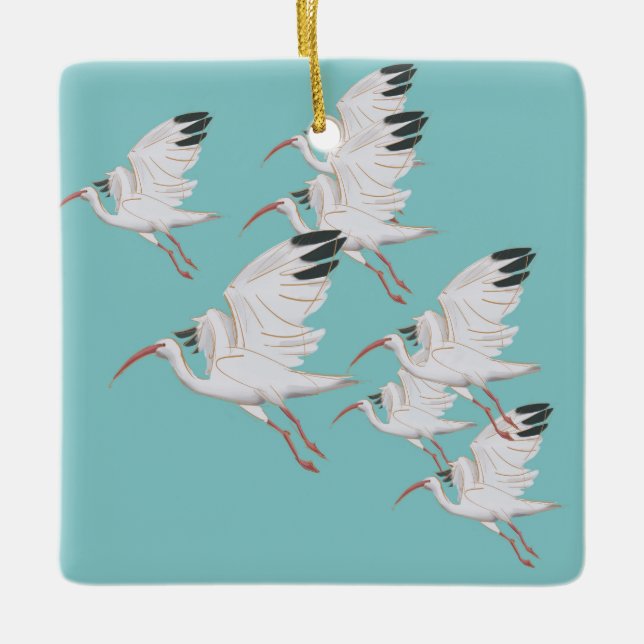 Ibis Birds Ornament (Vorderseite)