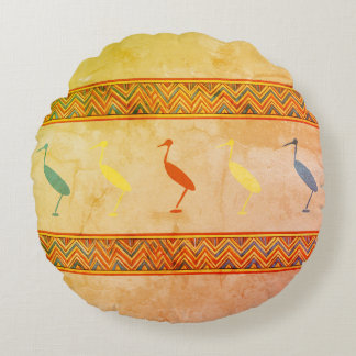 Ibis-Vögel Rundes Kissen