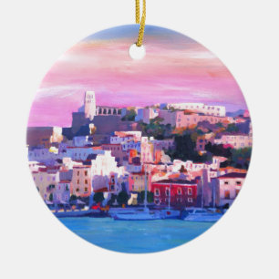 Ibiza Eivissa alte Stadt-und Hafen-Perle Keramikornament