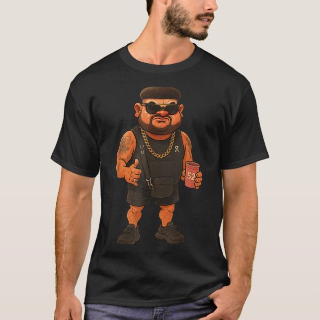 Ibiza Final Boss Meme Funny Holiday Haircut Jokes T-Shirt (Vorderseite)