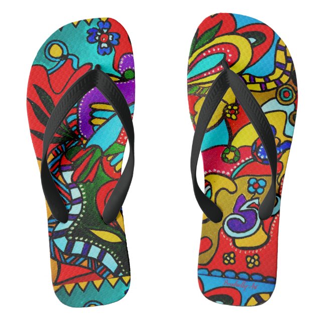 Ibiza Happy-Art  Flip Flops (Fußbett)