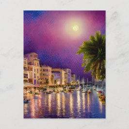 Ibiza ist eine kleine Insel im Mittelmeer Postkarte