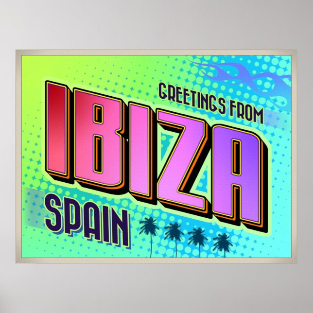 IBIZA-Plakat Poster (Vorne)