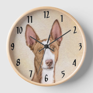 Ibiza-Podenco-Gemälde - Süße originelle Hundekunst Uhr
