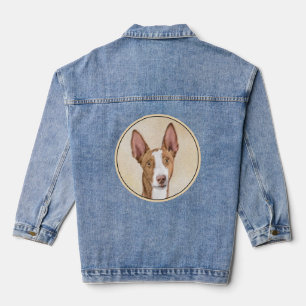 Ibiza-Podenco-Malerei - Süße originelle Hundekunst Jeansjacke