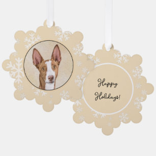 Ibiza-Podenco-Malerei - Süße originelle Hundekunst Ornament Karte