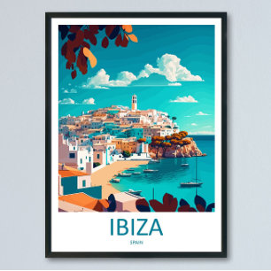 Ibiza Reise Druck Wandkunst Ibiza Wandhängend Hom Poster